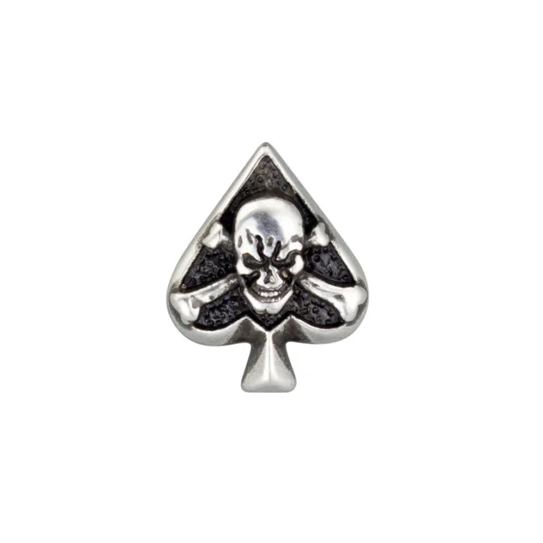 Spade Skull Screw Back Concho, 24mm