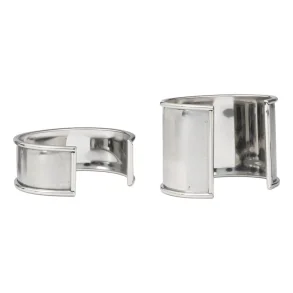 Manschettenarmband aus Edelstahl