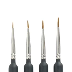 Nylon ronde detailborstel 4-delige set