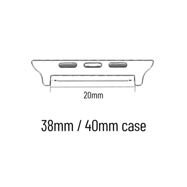 Stainless Steel Watch Band Connectors Small Black