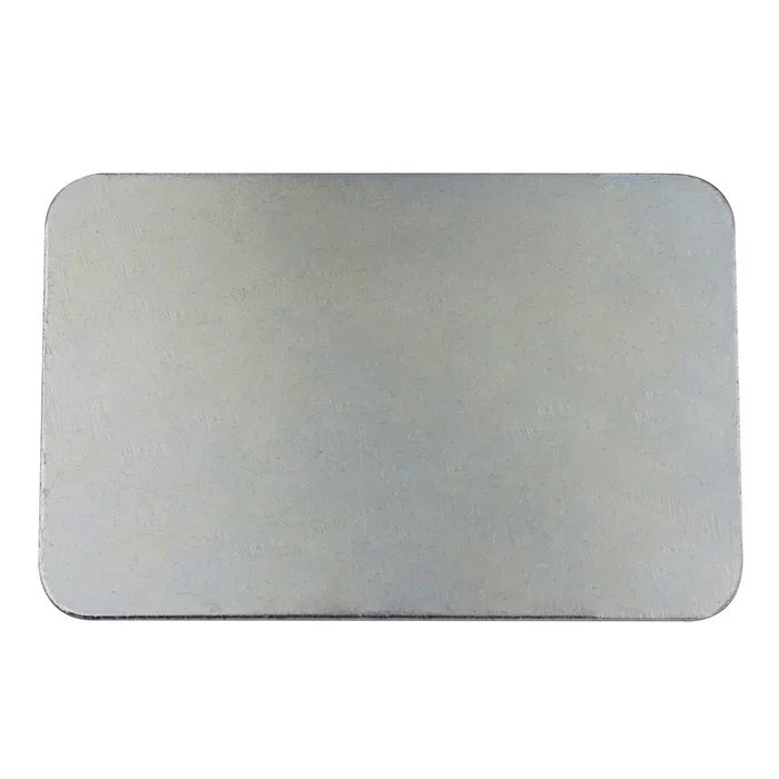 Plaque de zinc vierge  boucle rectangulaire 38mm