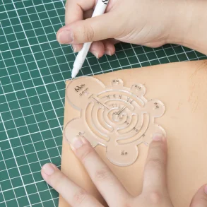 Kreisfrmige Mehrzweck-Schablone aus Acryl, klein