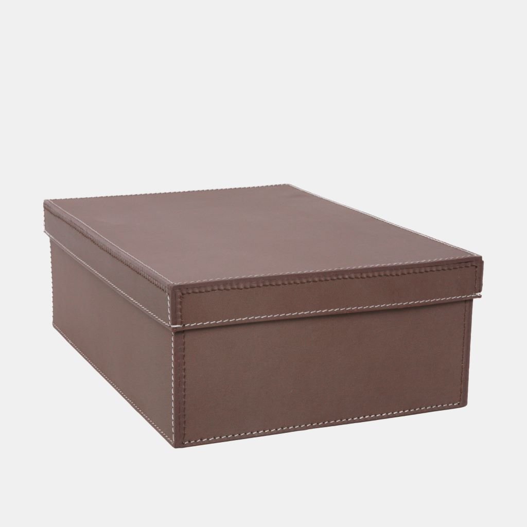 Storage box leather