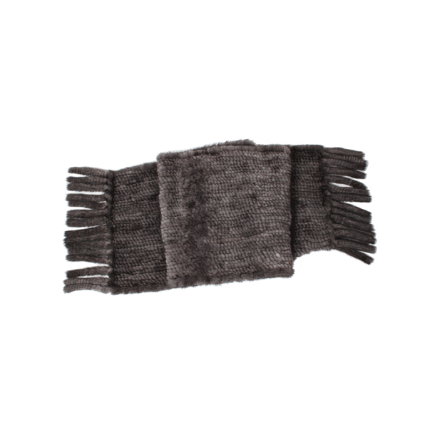 Scarf knitted mink 170 x 30 cm - 4 colors