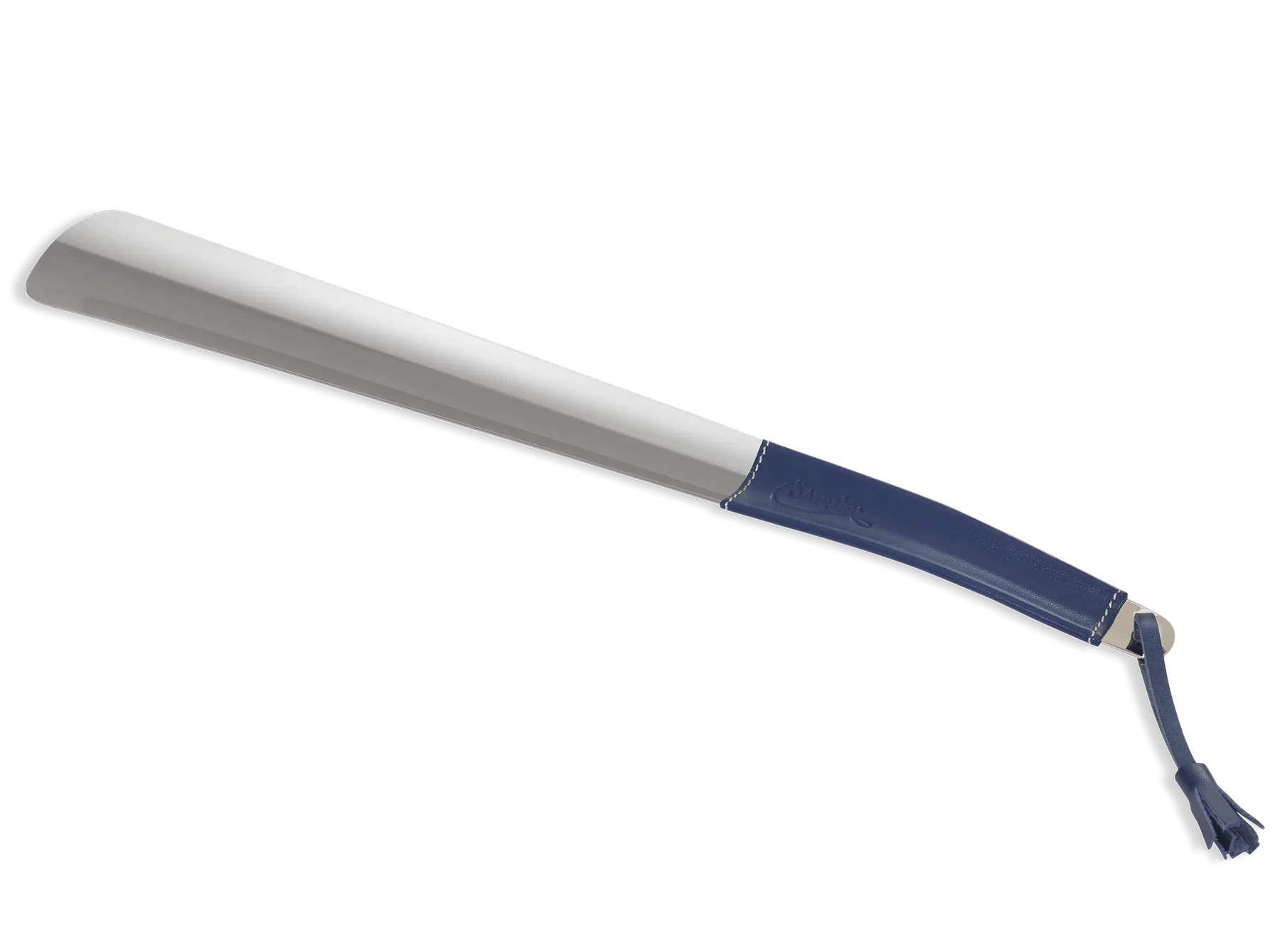 Shoe horn 41cm chrome/leather - Saphir Mdaille D'or 