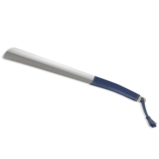 Shoe horn 41cm chrome/leather - Saphir Mdaille D'or  blauw