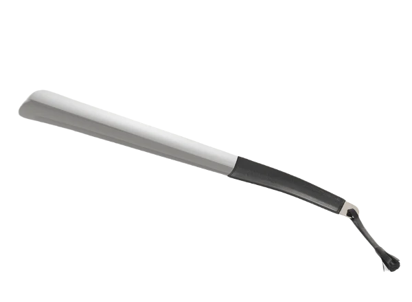 Shoe horn 41cm chrome/leather - Saphir Mdaille D'or 