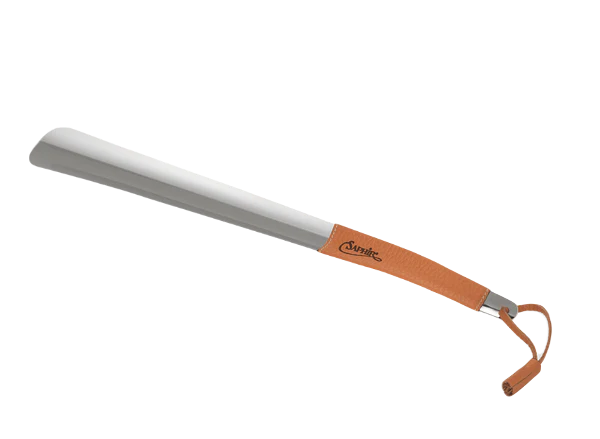 Shoe horn 41cm chrome/leather - Saphir Mdaille D'or 