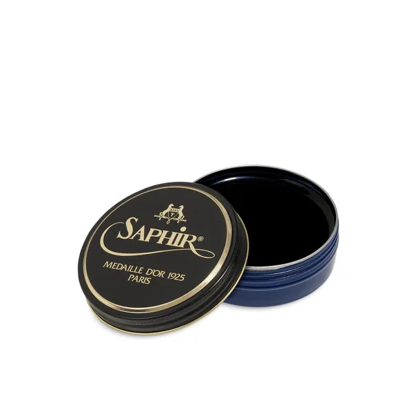 Pate de Luxe 50ml - shoepolish - Saphir Mdaille D'or Marine blue