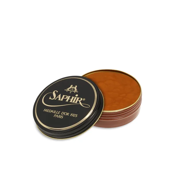 Pate de Luxe 50ml - shoepolish - Saphir Mdaille D'or Light brown