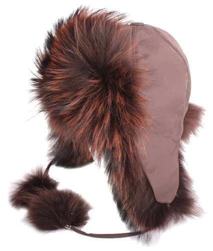 Chapeau en fourrure de renard - Taille unique