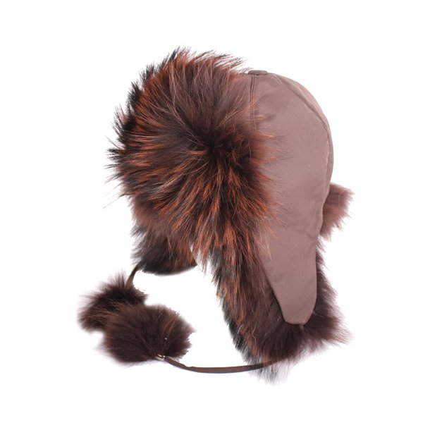 Chapeau en fourrure de renard - Taille unique N &deg; 1 brun