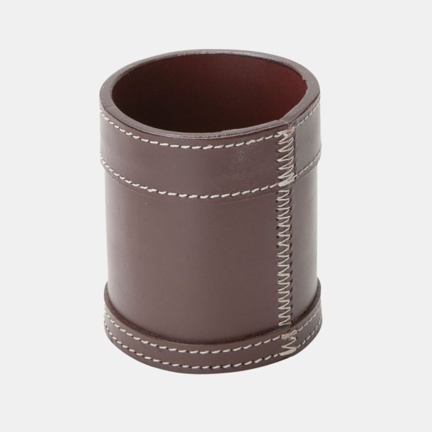 Pen Holder i lder  9 x 10 cm.