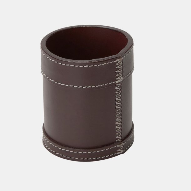 Pen Holder i lder  9 x 10 cm.