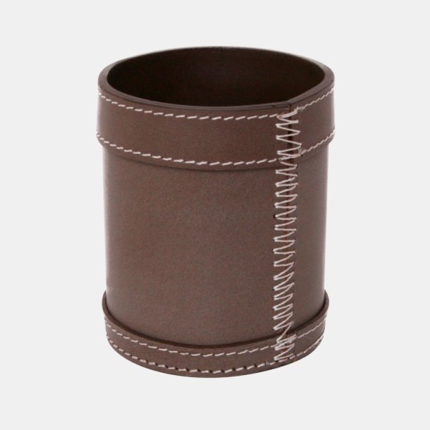 Pen Holder i lder  9 x 10 cm.