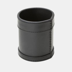 Pen Holder i lder  9 x 10 cm.
