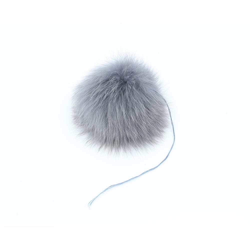 Pompon en fourrure de renard - 9-10cm