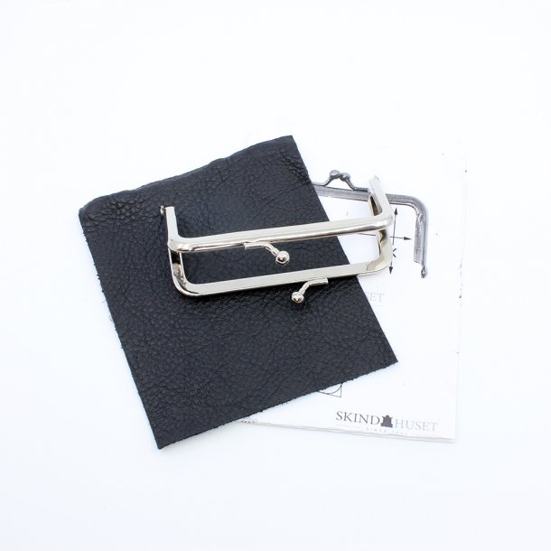 Wallet frame set 12cm with leather