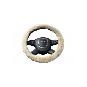 Lammfell fr Autolenkrad