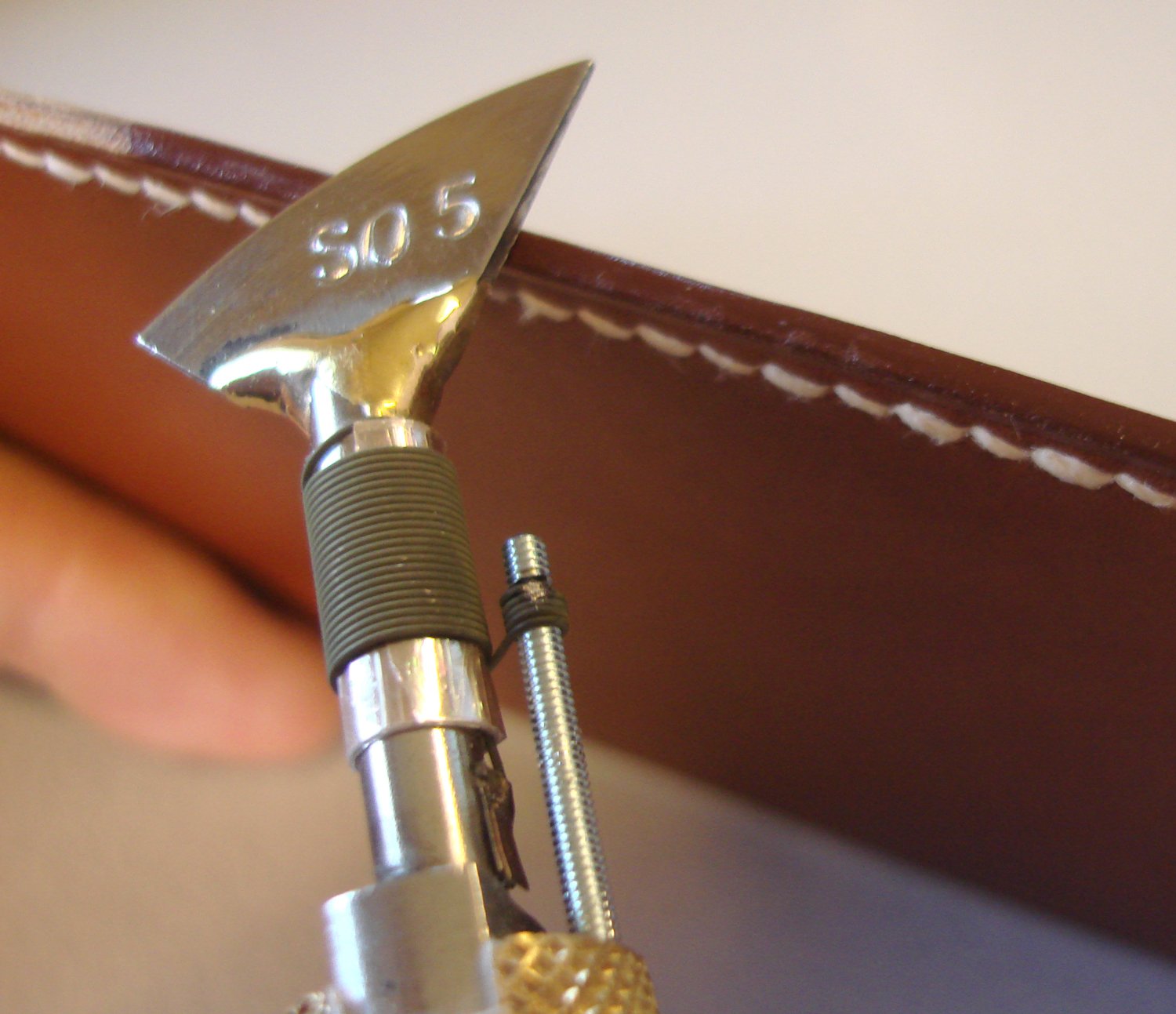 S Plane Creasing Tips for Electric Leather Edging Creaser Machine  - Fileteuse