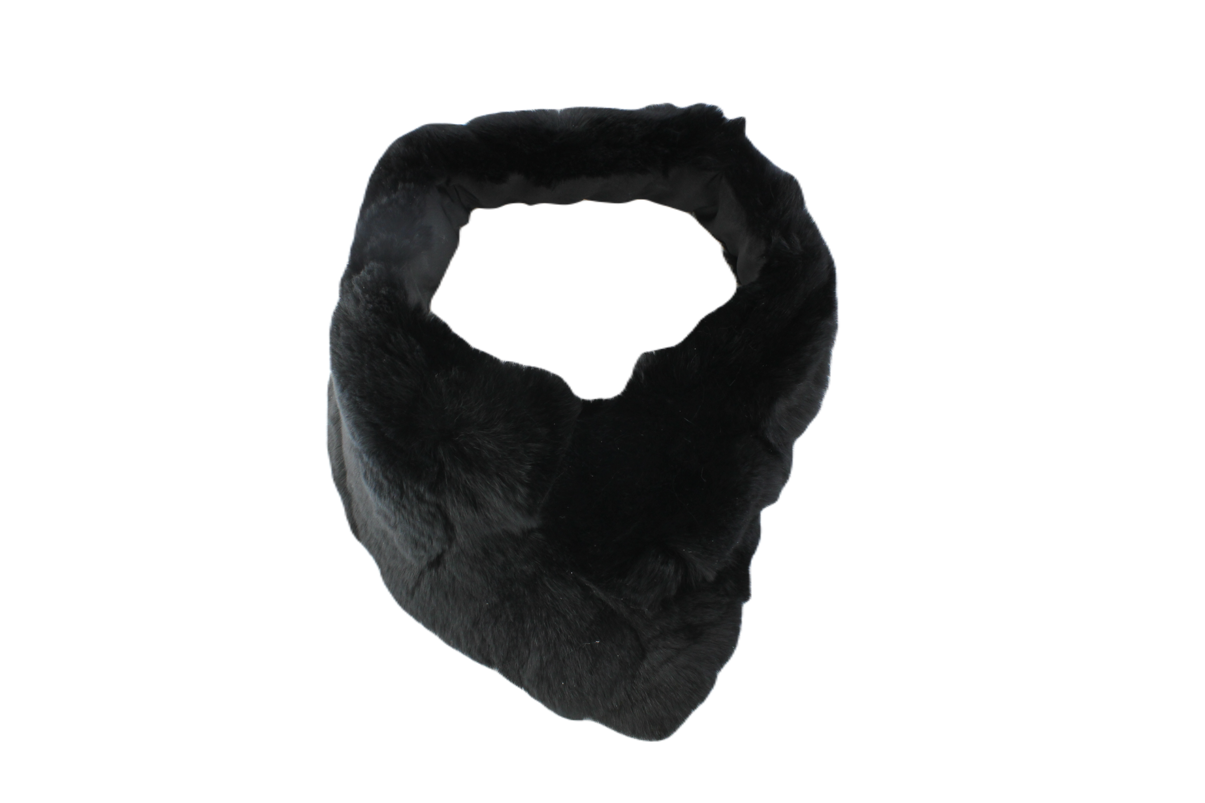 Col fourrure Lapin Rex 65cm