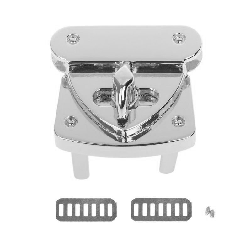 Fermoir pour sac tourniquet - 45x35mm - argent