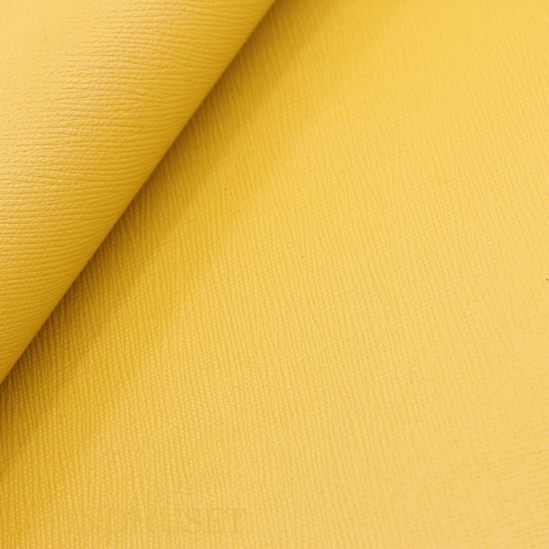 Chvre aniline Saffiano grain 0,9-1,0mm approx ca 4-4,5 sqf Sunshine Yellow