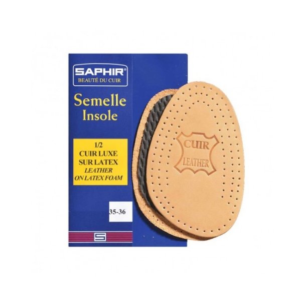 Semelle intrieure Cuir latex 1/2 - Saphir