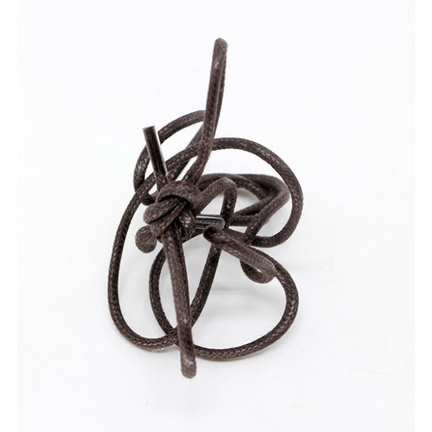 Shoelaces round thin waxed 90 cm - Saphir