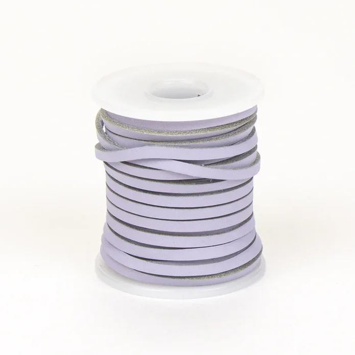 Flat vegetabilsk farget lrsnor - 1,2-1,6 mm tykk -11m