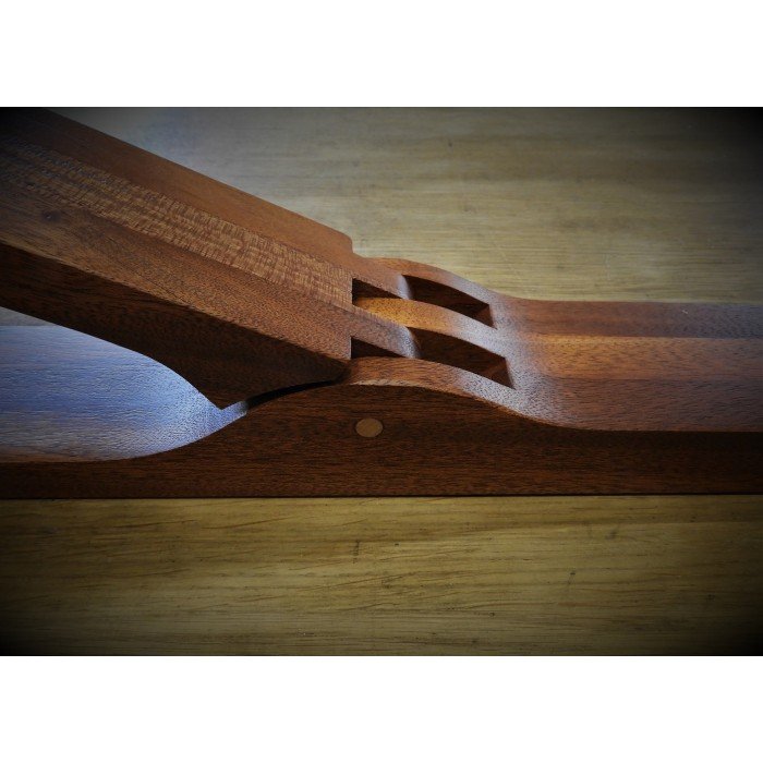 Stitching Clam in wood 1,05m darkwood - Blanchard