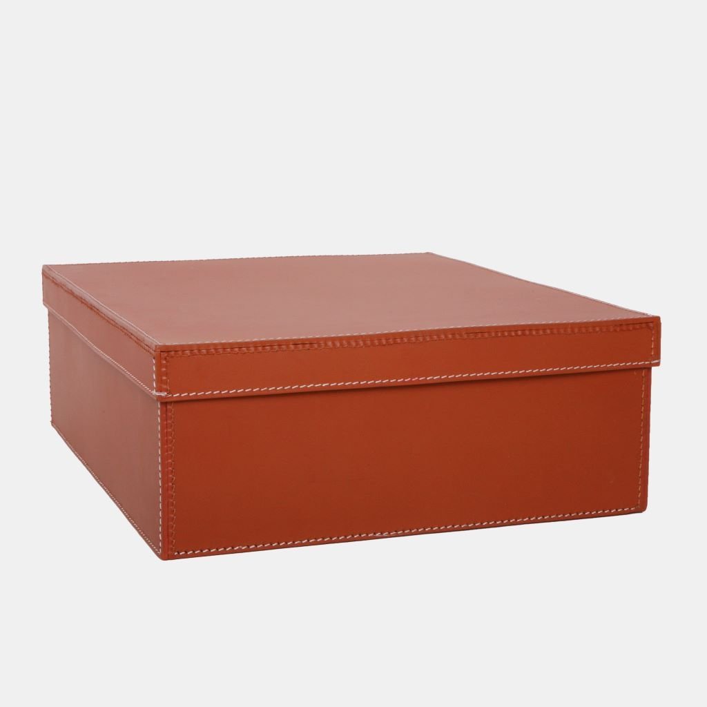 Storage box leather