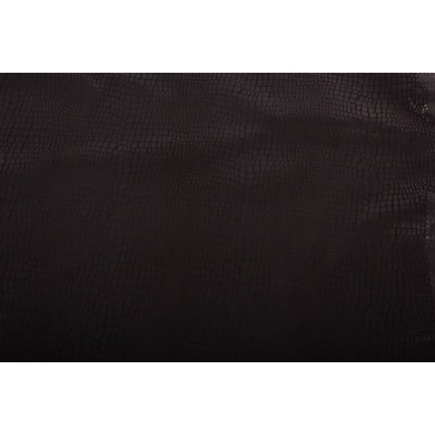 Stretch leer small croco black