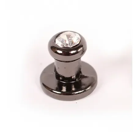 Gevrknapper m/simili sten og skruer 9x9mm