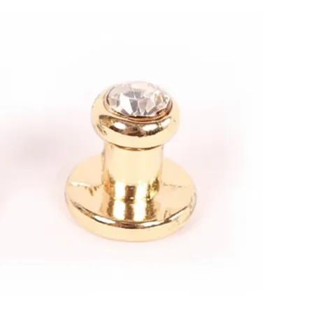 Gevrknapper m/simili sten og skruer 9x9mm