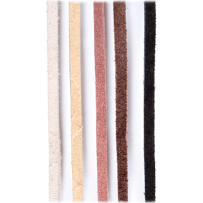 Split suede leather cord 3,5mm wide 2mm thick