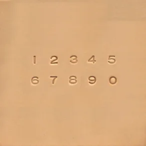 Ledernummernsatz 0-9 6,5 mm