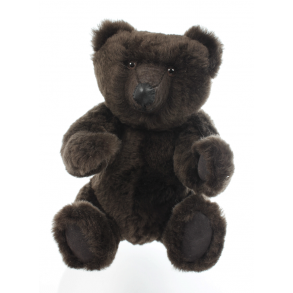 Teddy bear made of real fur 32cm tall