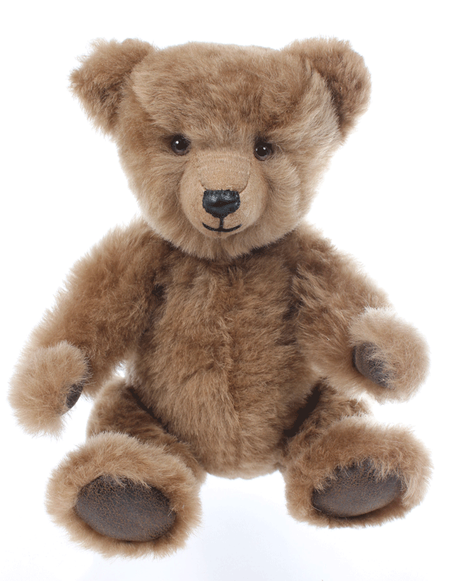 Teddybeer gemaakt van echt bont 32cm hoog