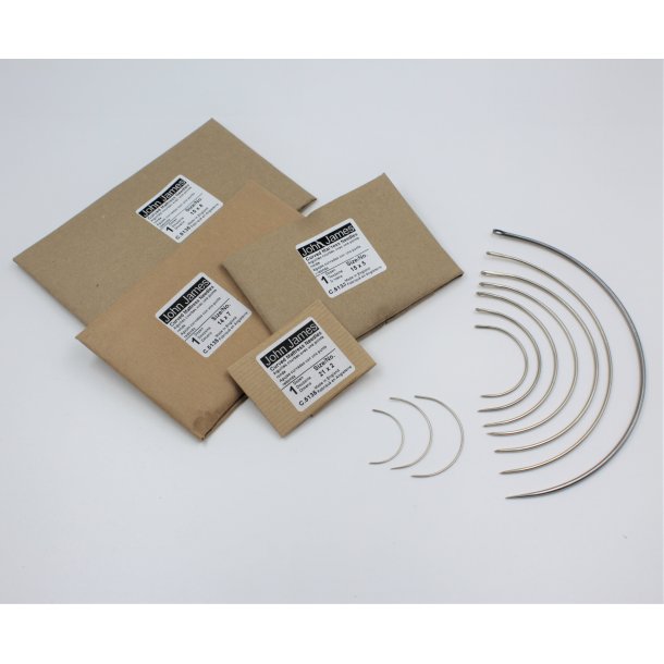 Set of curved needles - Set gebogen naalden - Blanchard
