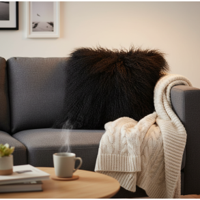 Tibet lamb cushion 45 x 45cm