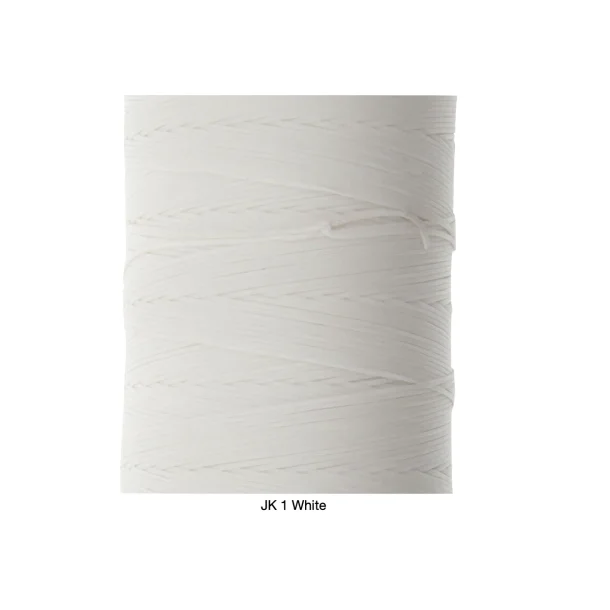 Ritza 25  Tigergarn Flettet vokset polyester -  Ritza 25  1,0 mm / 500m 01 Hvitt
