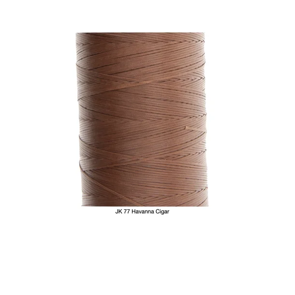 Ritza 25  Tigergarn Flettet vokset polyester -  Ritza 25  1,0 mm / 500m 77 Lys Brun (Havanna Cigar)