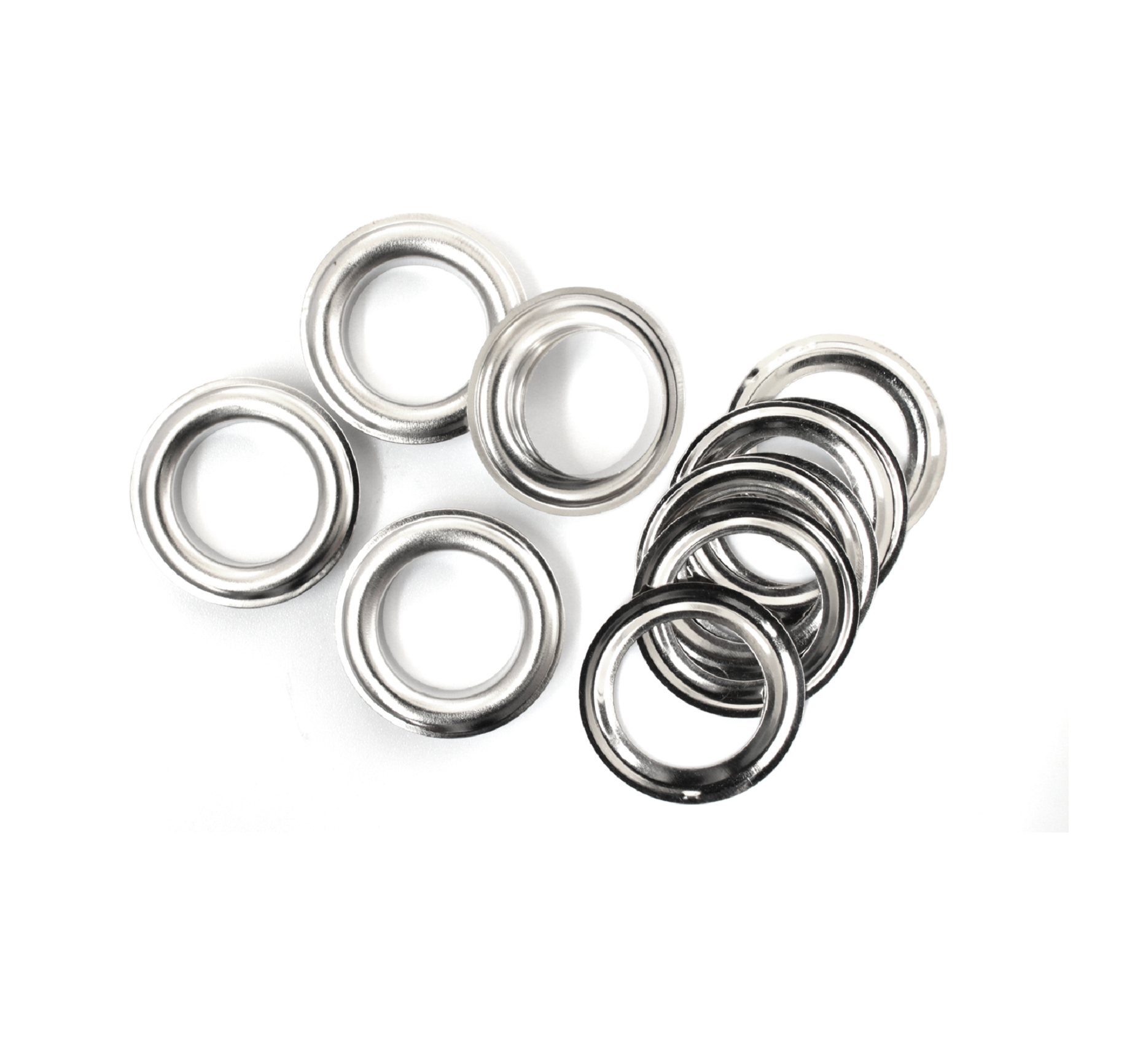 Washer for eyelets nickle.