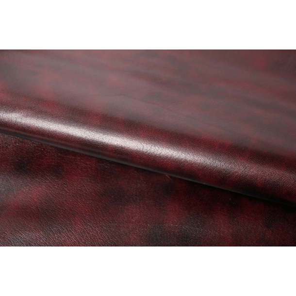 Peau de ch&egrave;vre couleur vin pour reliure - 0,6mm - Approx. 4 Pi.ca.