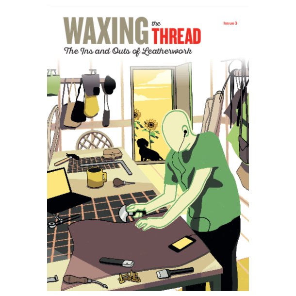 Waxing the thread blad