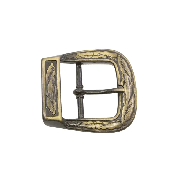 Spænde dobbelt  gl antik messing nr 44