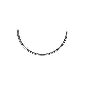 Krumnål med rund spids