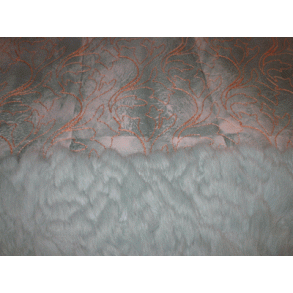 Kaninchen Platte mit Stickerei (dbl. Gesicht türkis) - Ca. 120x60 cm