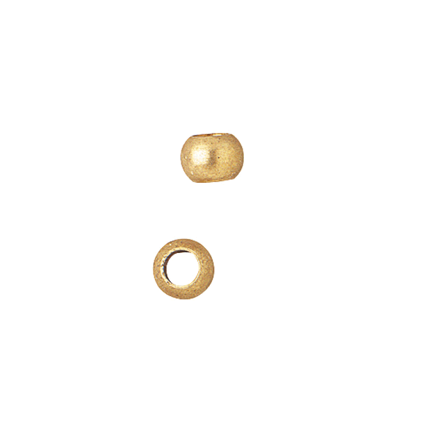 Messing perler 8mm 4 stk